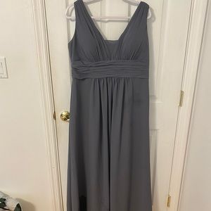 Bill Levkoff Bridesmaid Dress - Pewter Size 14